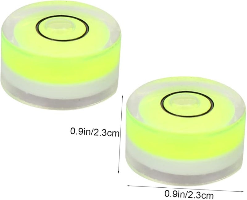 Healifty 10 Pack Circular Bubble Spirit Level High Precision for Picture Frames and Tripods - Image 2